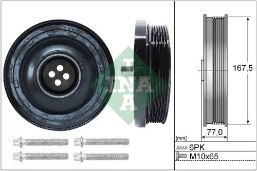 Ina Crankshaft Belt Pulley Set Fits Bmw 1  3  5  X3