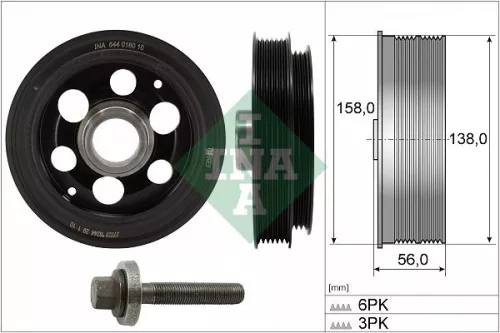 Ina Belt Pulley Set Crankshaft Fits Ford Ford Australia Ford Usa Edge Focus Gala