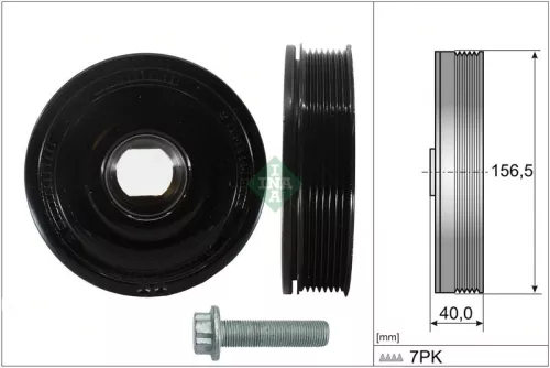 Ina Belt Pulley Set Crankshaft Fits Mercedes Nissan Opel Renault Vauxhall C-clas