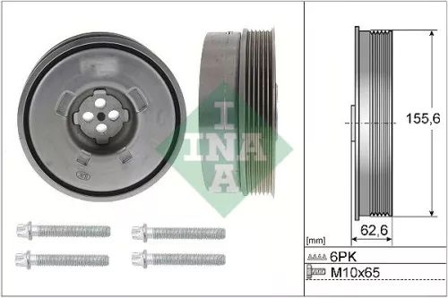 Ina Crankshaft Belt Pulley Set Fits Bmw Mini 1 Series  2  2 Series  Mini  Mini C