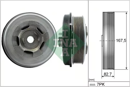 Ina Belt Pulley Crankshaft Fits Mercedes C-class Cls E-class G-class Gl-class Gl