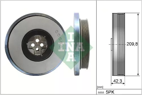 Ina Belt Pulley Crankshaft Fits Mercedes A-class B-class Cla Gla Glb