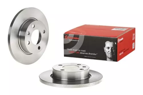 2x Pair Brembo Front Solid Brake Discs 236mm Fits VW Skoda