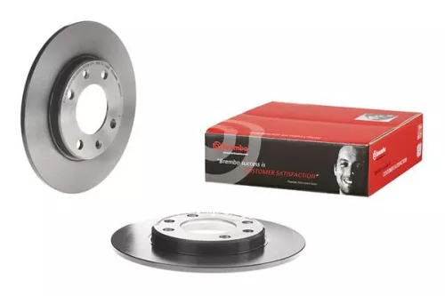 2x Pair Brembo Rear Solid Brake Discs 247mm Fits Citroen Peugeot