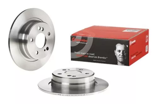 2x Pair Brembo Rear Solid Brake Discs 278mm Fits Mercedes Sl