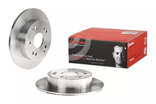 Brembo Rear Solid Brake Disc 260mm Fits Honda Civic