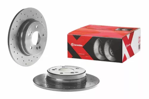 2x Pair Rear Solid Brake Discs 290mm Fits Mercedes C-Class Clc-Class Clk E-Class