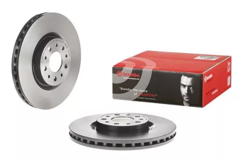2x Pair Brembo Front Vented Brake Discs 281mm Fits Fiat Tipo