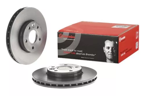 2X Brembo 09.A905.11 Front Vented Brake Discs Fits Ford Volvo C-Max C30 C70 Focu