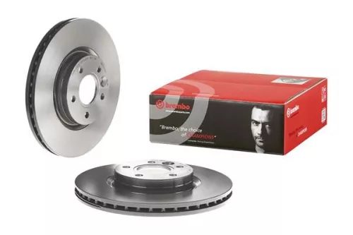 2X Brembo 09.C138.11 Front Vented Brake Discs Fits Volvo C30 C70 S40 V40 V50