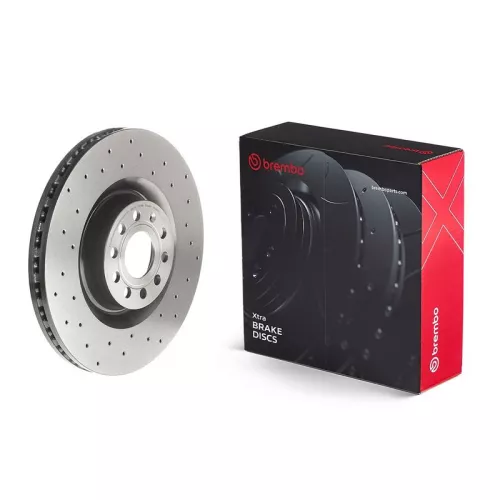 Single Brembo Front Perforated/Vented Brake Disc 345mm Fits Audi VW Seat Skoda +