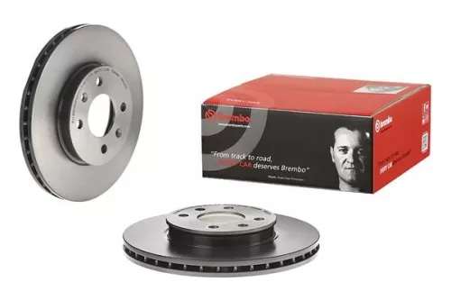 2x Pair Brembo Front Vented Brake Discs 256mm Fits Hyundai Kia