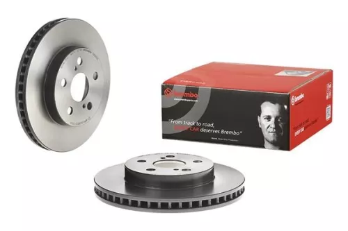 2x Brembo Front Vented Brake Discs 255mm Fits Toyota Prius Prius Phv