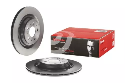 2x Pair Brembo Rear Vented Brake Discs 335mm Fits Tesla Model 3