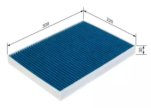 BOSCH BOSCH 0 986 628 565 Bosch Cabin Pollen Filter Fits Audi VW Porsche 