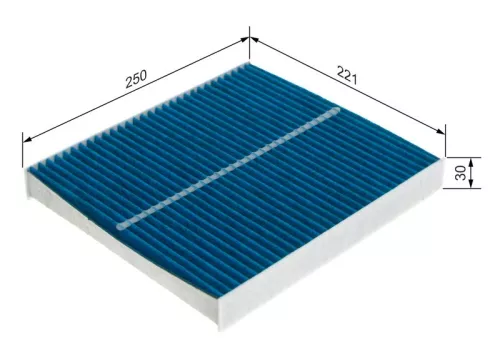 BOSCH BOSCH 0 986 628 566 Bosch Cabin Pollen Filter Fits Audi Toyota VW Lexus Seat Skoda + more 