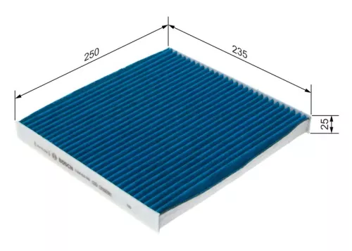 BOSCH BOSCH 0 986 628 569 Bosch Cabin Pollen Filter Fits Toyota Vauxhall Fiat Peugeot + more 