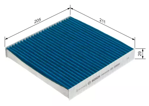 BOSCH BOSCH 0 986 628 584 Bosch Cabin Pollen Filter Fits Honda City Civic Cr-V Cr-Z E E:Ny1 Hr-V Insight 