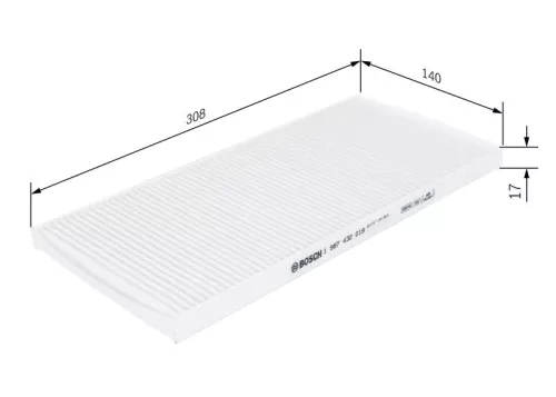 Bosch Cabin Pollen Filter Fits Fiat Punto Y