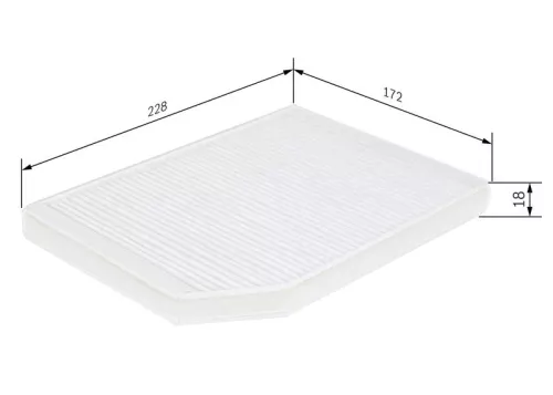 Bosch Cabin Pollen Filter Fits Renault Laguna