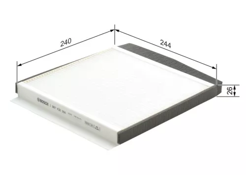 BOSCH BOSCH 1 987 432 064 Bosch Cabin Pollen Filter Fits Volvo S60 S80 V70 Xc70 Xc90 