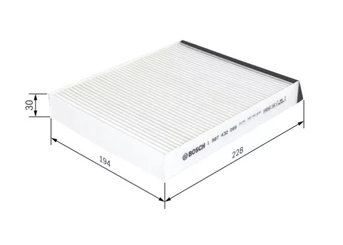 Bosch Cabin Pollen Filter Fits Renault Megane Scénic