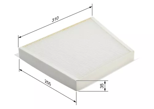 BOSCH BOSCH 1 987 432 081 Bosch Engine Compartment Cabin Pollen Filter Fits Mercedes Cls E-Class 