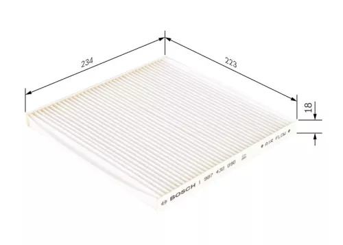 Bosch Cabin Pollen Filter Fits Renault Megane Scénic