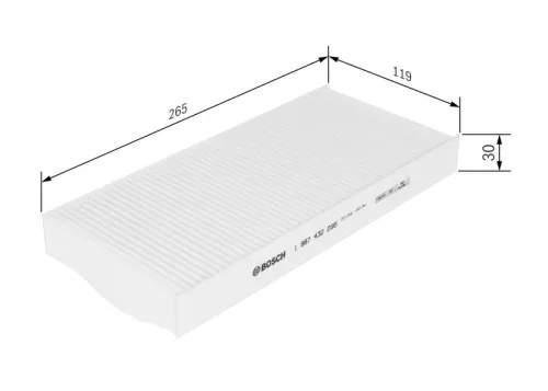 Bosch Cabin Pollen Filter Fits Renault Twingo