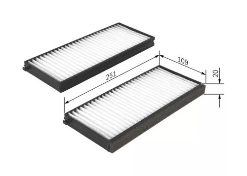 Bosch Cabin Pollen Filter Fits Kia Carens