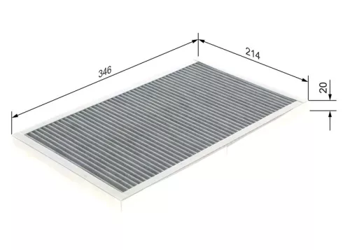 Bosch Cabin Pollen Filter Fits Audi A6
