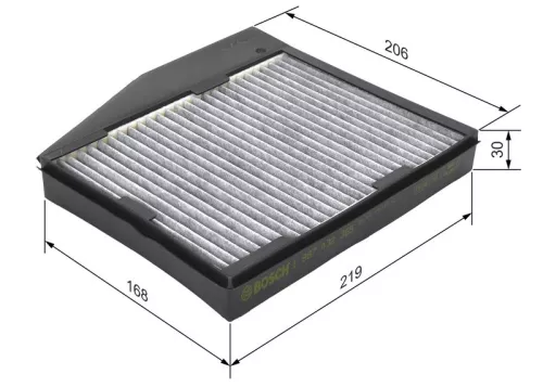 Bosch Cabin Pollen Filter Fits Fiat Doblo Idea Musa Punto Ypsilon
