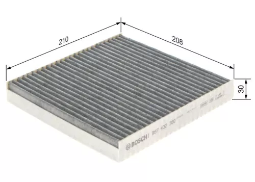 Bosch Cabin Pollen Filter Fits Renault Laguna Vel Satis