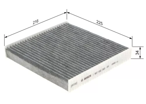 Cabin Pollen Filter Fits Peugeot Berlingo / Berlingo First Partner + more