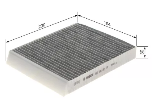 Bosch Cabin Pollen Filter Fits Renault Megane Scénic
