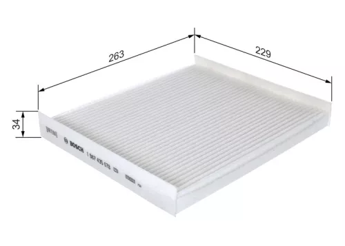 BOSCH BOSCH 1 987 435 078 Bosch Cabin Pollen Filter Fits Hyundai Kia Grandeur Magentis Santa Fé Sonata 