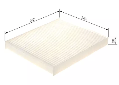Bosch Cabin Pollen Filter Fits Jeep Cherokee Grand Cherokee