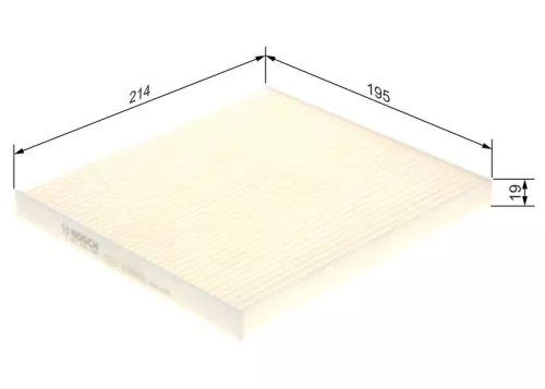 Bosch Cabin Pollen Filter Fits Toyota Corolla