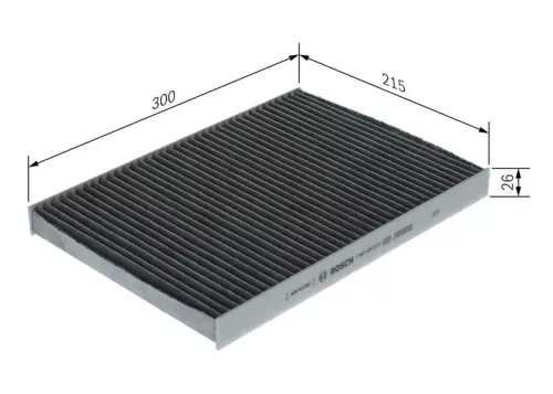 BOSCH BOSCH 1 987 435 613 Bosch Cabin Pollen Filter Fits Alfa Giulia Stelvio 