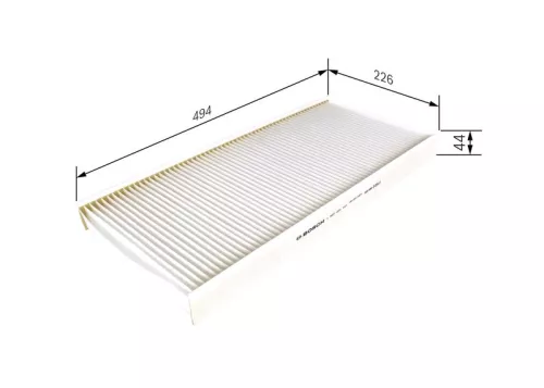 Driver Side Cabin Pollen Filter Fits Mercedes Capacity Citaro (O 530) + more