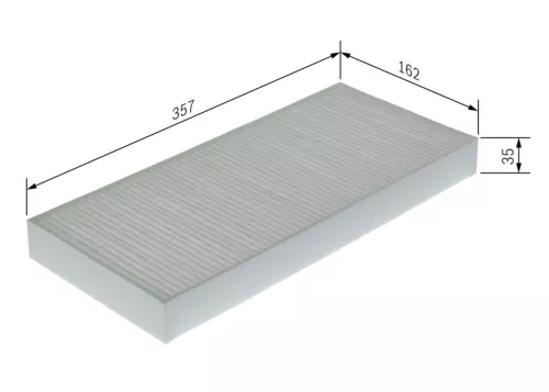 BOSCH BOSCH 1 987 435 157 Bosch Cabin Pollen Filter Fits Man Tgl Tgm Tgs Tgx 