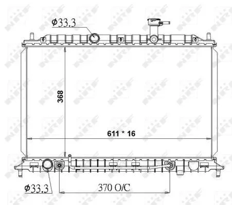 NRF NRF 50138 NRF Radiator Engine Cooling Fits Kia Rio 