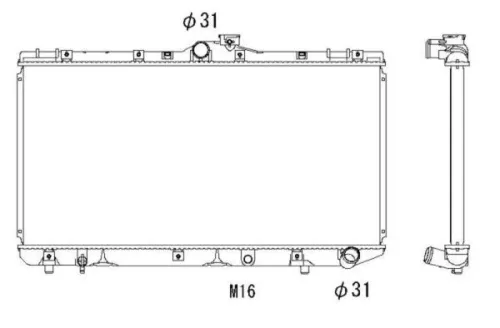 NRF NRF 503966 NRF Radiator Engine Cooling Fits Toyota Corolla 