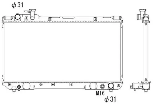 NRF NRF 503988 NRF Radiator Engine Cooling Fits Toyota Rav 4 