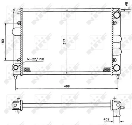 NRF NRF 529505 NRF Radiator Engine Cooling Fits Vw Corrado Golf Jetta Scirocco 