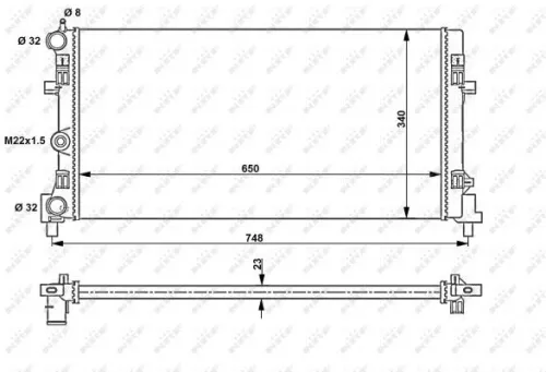 NRF NRF 53024A NRF Radiator Engine Cooling Fits Audi Seat Skoda Vw A1 Fabia Ibiza Polo Polo 