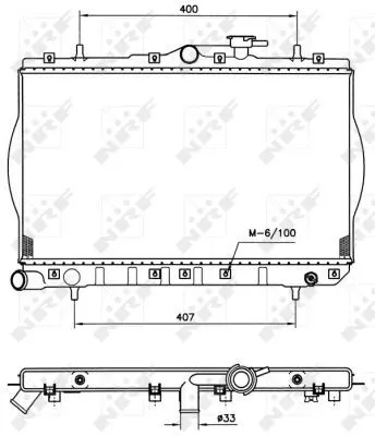 NRF NRF 53260 NRF Radiator Engine Cooling Fits Hyundai Accent 