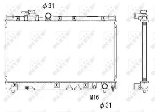 NRF NRF 53273 NRF Radiator Engine Cooling Fits Toyota Celica 