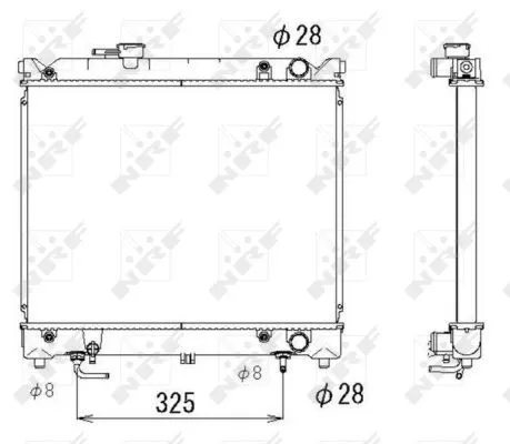 NRF NRF 53280 NRF Radiator Engine Cooling Fits Suzuki Vitara 