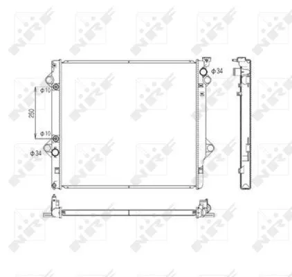 NRF NRF 53568 NRF Radiator Engine Cooling Fits Toyota Fj Cruiser Land Cruiser Prado 
